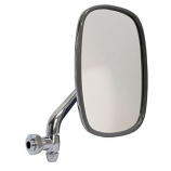 DOOR MIRROR VW BAY WINDOW 68-79 CHROME RIGHT BLACK TRIM