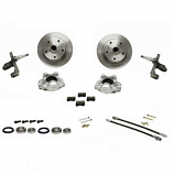 BRAKE DISC CONVERSION KIT FRONT VW BEETLE 65- DROPPED SPINDLES PORSCHE PATTERN